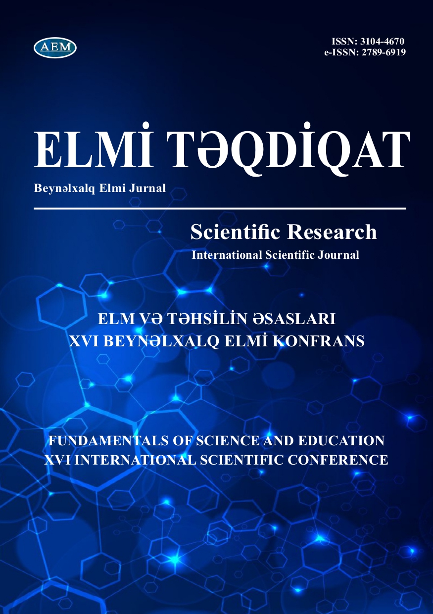 FUNDAMENTALS OF SCIENCE AND EDUCATION XVI INTERNATIONAL SCIENTIFIC CONFERENCE 